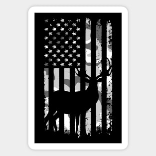 Camo Deer Hunting Flag Magnet